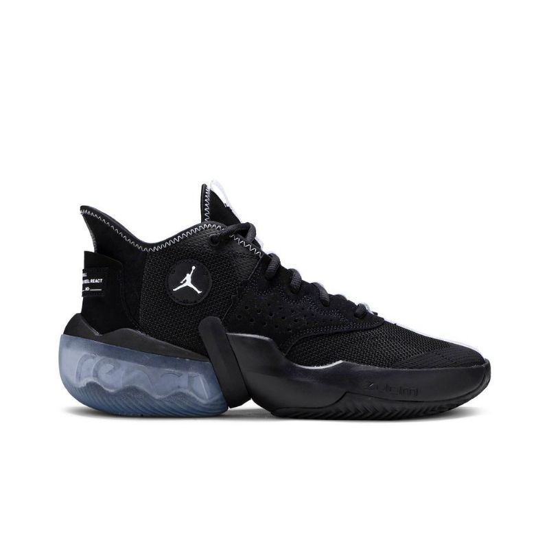 Air Jordan React Elevation Pf Mustavalkoiset Miesten Kengät