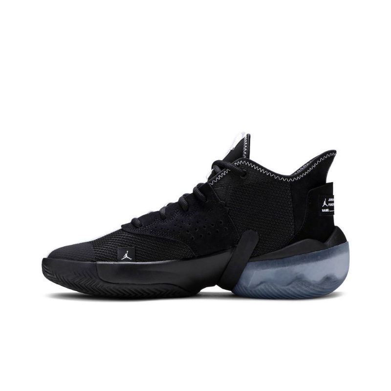 Air Jordan React Elevation Pf Mustavalkoiset Miesten Kengät