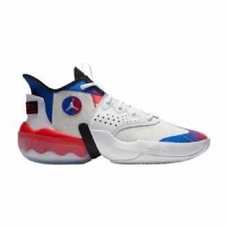 Air Jordan React Elevation Pf Valkoinen Musta Sininen Punainen Miesten Kengät