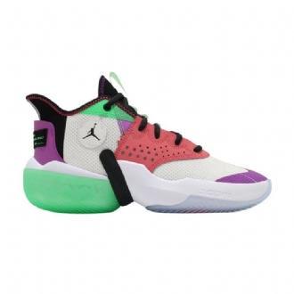 Air Jordan React Elevation Pf Valkoinen Purppura Punainen Vihreä Musta Miesten Kengät