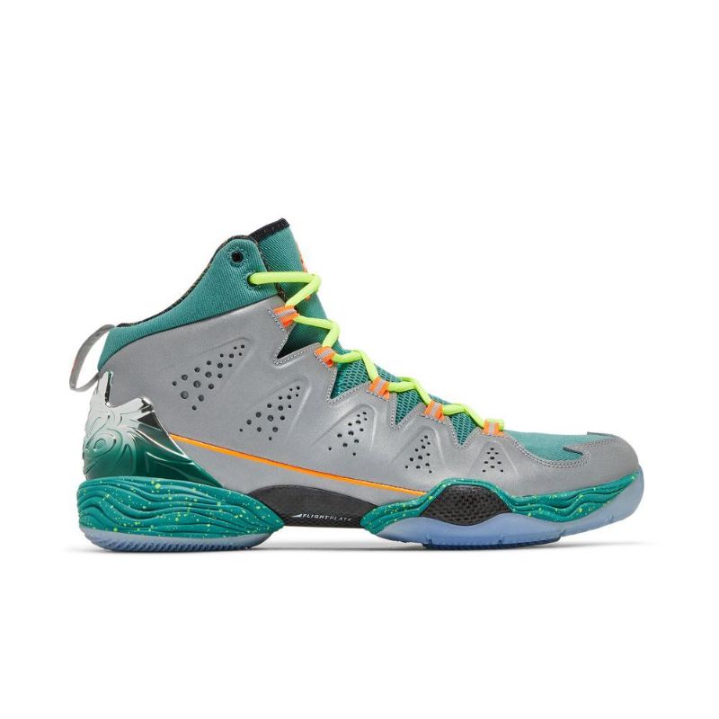 Air Jordan Melo M10 Hopeanvihreät Oranssit Miesten Kengät