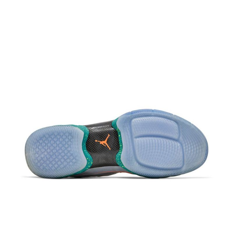 Air Jordan Melo M10 Hopeanvihreät Oranssit Miesten Kengät
