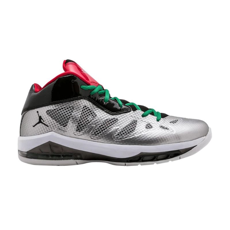 Air Jordan Melo M8 Advance Hopea Musta Punainen Vihreä Miesten Kengät
