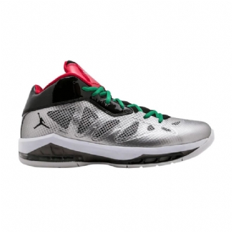 Air Jordan Melo M8 Advance Hopea Musta Punainen Vihreä Miesten Kengät