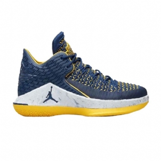 Air Jordan 32 Matalat Laivastonsiniset Keltaiset Valkoiset Miesten Kengät
