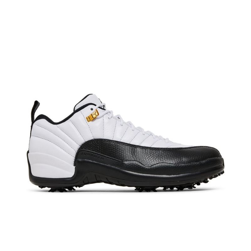 Air Jordan 12 Low Golf Valkoiset Mustat Miesten Kengät