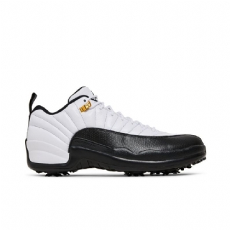 Air Jordan 12 Low Golf Valkoiset Mustat Miesten Kengät