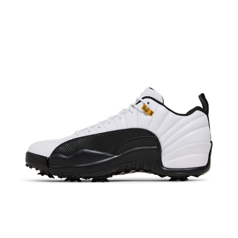 Air Jordan 12 Low Golf Valkoiset Mustat Miesten Kengät