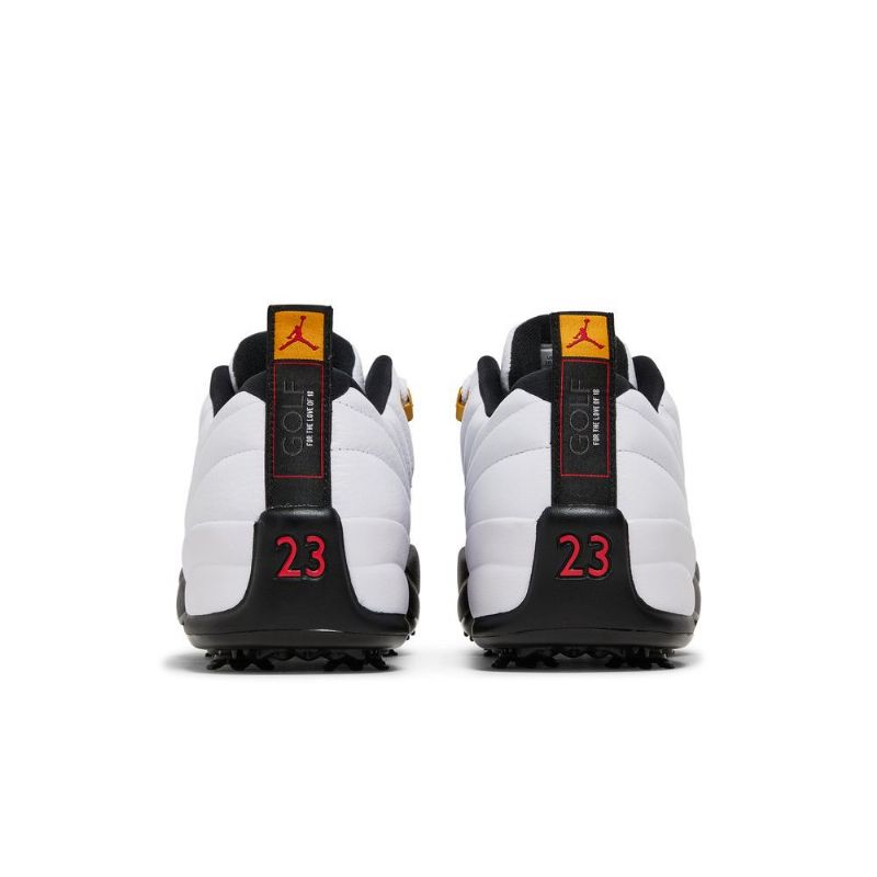 Air Jordan 12 Low Golf Valkoiset Mustat Miesten Kengät