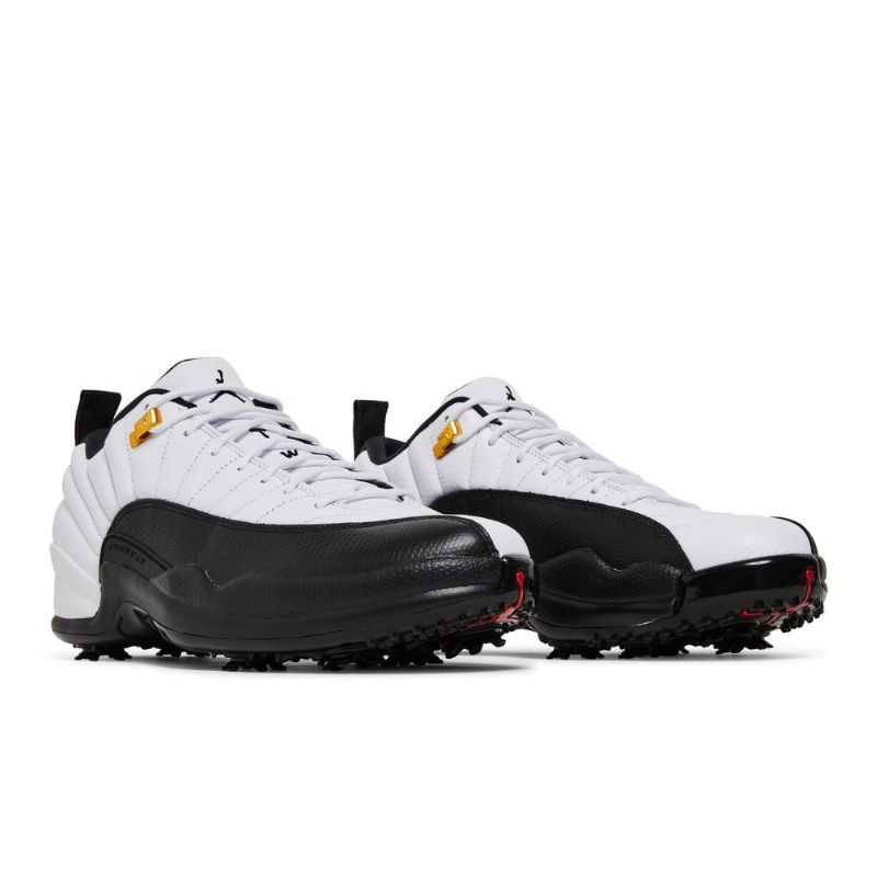 Air Jordan 12 Low Golf Valkoiset Mustat Miesten Kengät