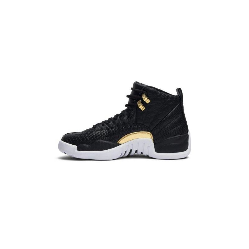 Air Jordan 12 Retro Musta Kulta -valkoiset Naisten Kengät