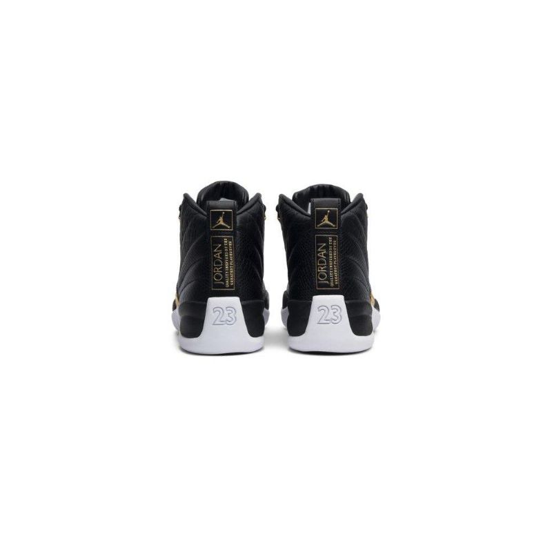 Air Jordan 12 Retro Musta Kulta -valkoiset Naisten Kengät