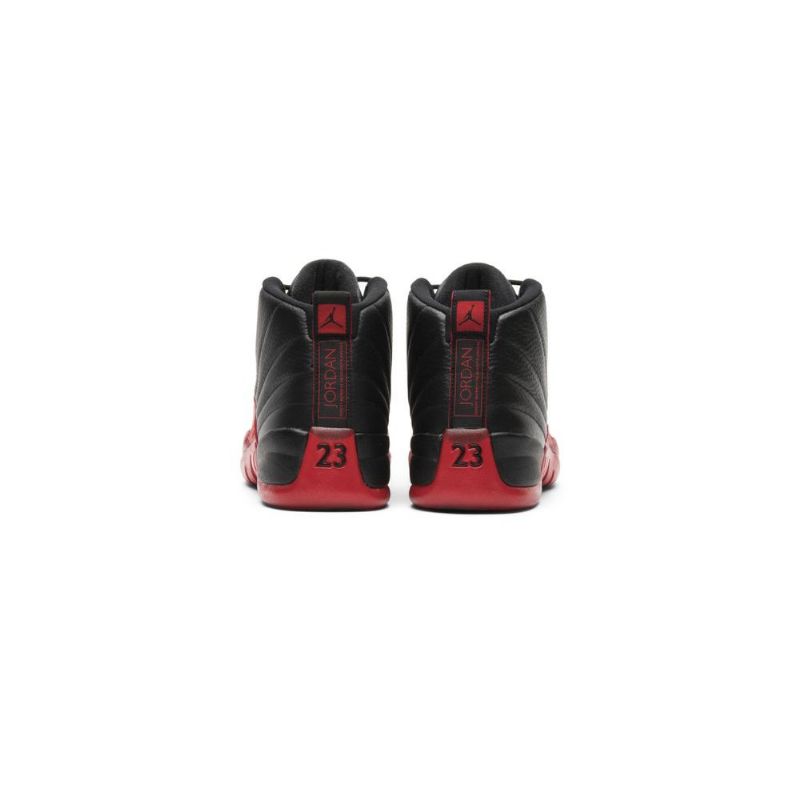 Air Jordan 12 Retro Mustat Punaiset Miesten Kengät