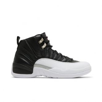 Air Jordan 12 Retro Mustavalkoinen Punainen Miesten Kengät
