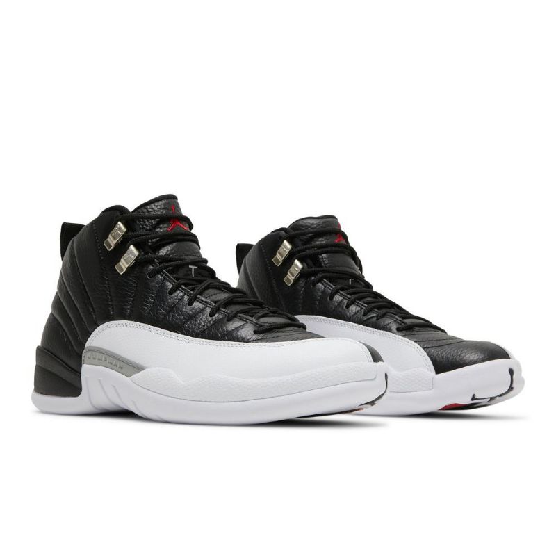 Air Jordan 12 Retro Mustavalkoinen Punainen Miesten Kengät