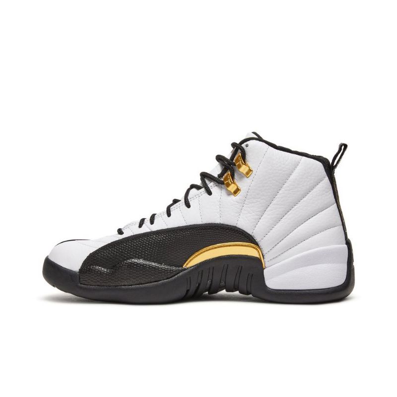 Air Jordan 12 Retro Valkoinen Musta Kulta -miesten Kengät