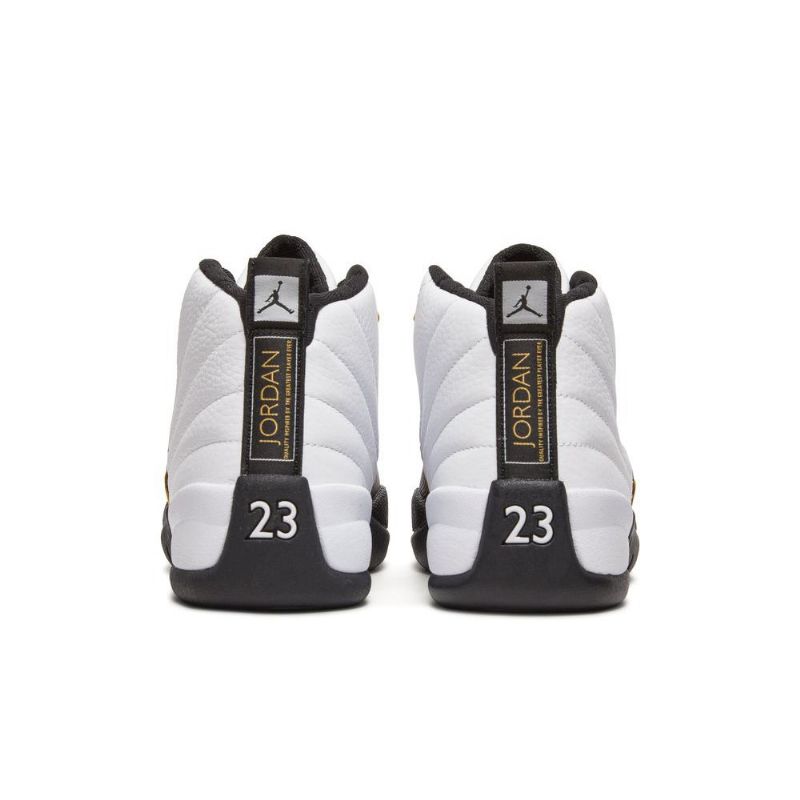Air Jordan 12 Retro Valkoinen Musta Kulta -miesten Kengät