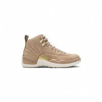 Air Jordan 12 Retro Valkoruskeakultaiset Naisten Kengät