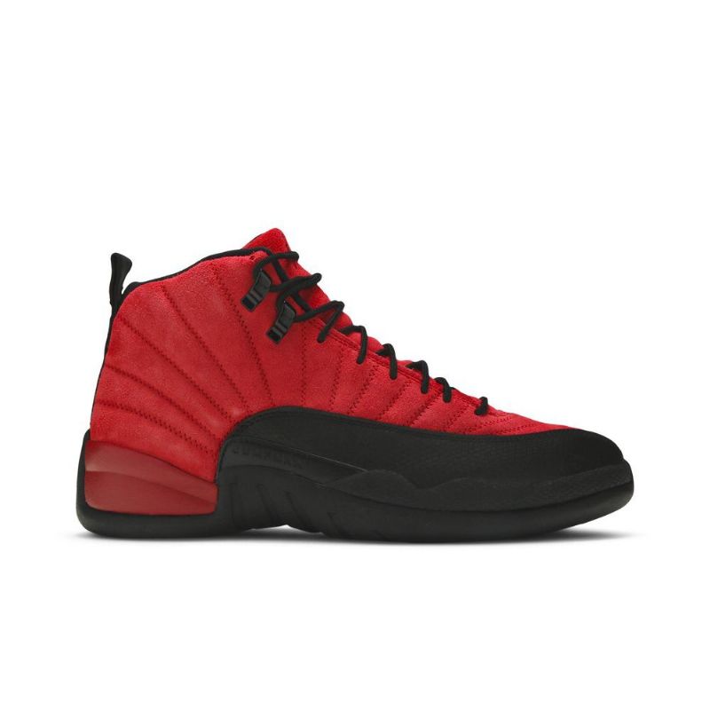 Air Jordan 12 Retropunaiset Mustat Miesten Kengät