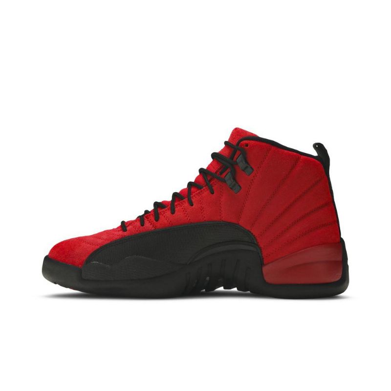 Air Jordan 12 Retropunaiset Mustat Miesten Kengät