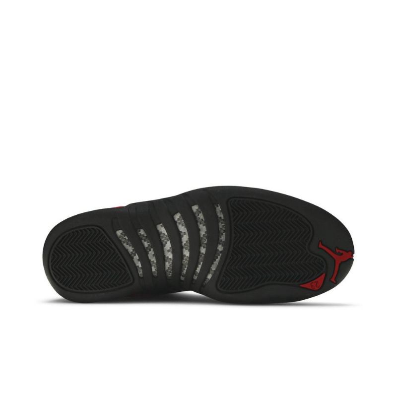 Air Jordan 12 Retropunaiset Mustat Miesten Kengät