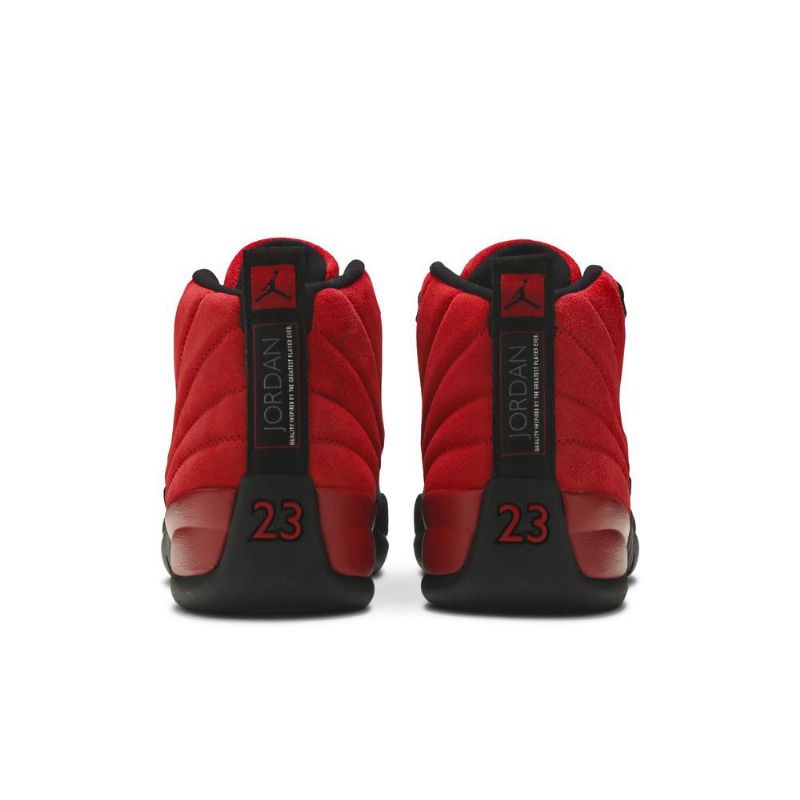 Air Jordan 12 Retropunaiset Mustat Miesten Kengät