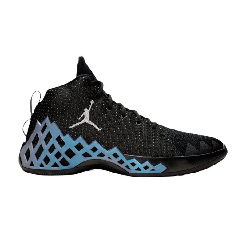 Air Jordan Jumpman Diamond Mid Musta Hopeansiniset Miesten Kengät