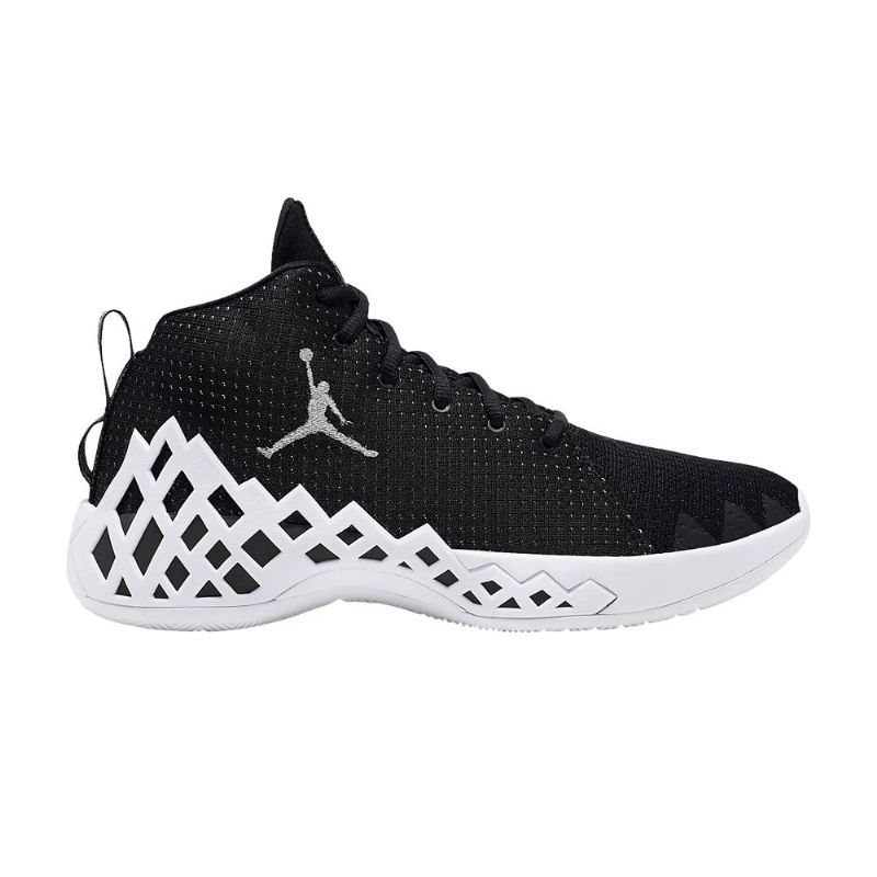 Air Jordan Jumpman Diamond Mid Musta Valkoinen Hopea Miesten Kengät