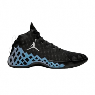 Air Jordan Jumpman Diamond Mid Pf Mustat Hopeansiniset Miesten Kengät