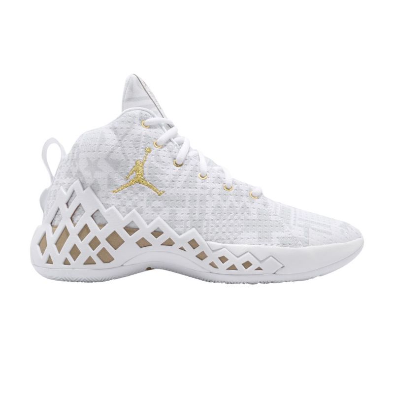 Air Jordan Jumpman Diamond Mid Pf Valkoinen Kulta Miesten Kengät