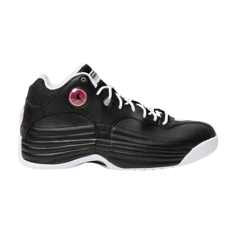Air Jordan Jumpman Team 1 Mustavalkoiset Punaiset Miesten Kengät
