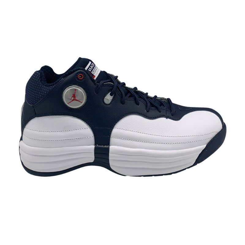 Air Jordan Jumpman Team 1 Valkoiset Laivastonpunaiset Miesten Kengät