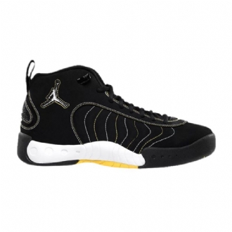 Air Jordan Jumpman Team Pro Mustat Hopeavalkoiset Miesten Kengät