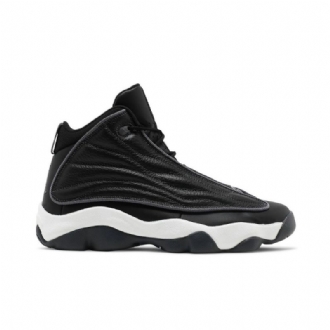 Air Jordan Pro Vahvat Mustavalkoharmaat Miesten Kengät