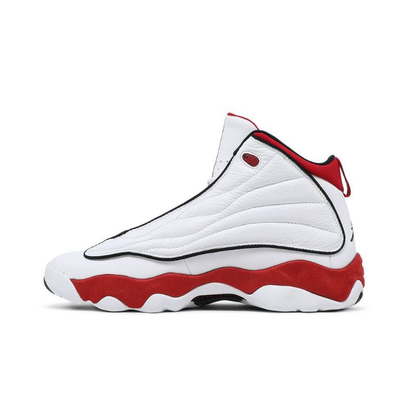 Air Jordan Pro Vahvat Valkoiset Punaiset Mustat Miesten Kengät