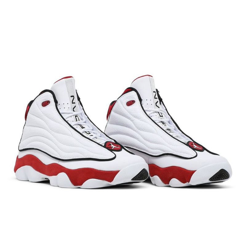 Air Jordan Pro Vahvat Valkoiset Punaiset Mustat Miesten Kengät