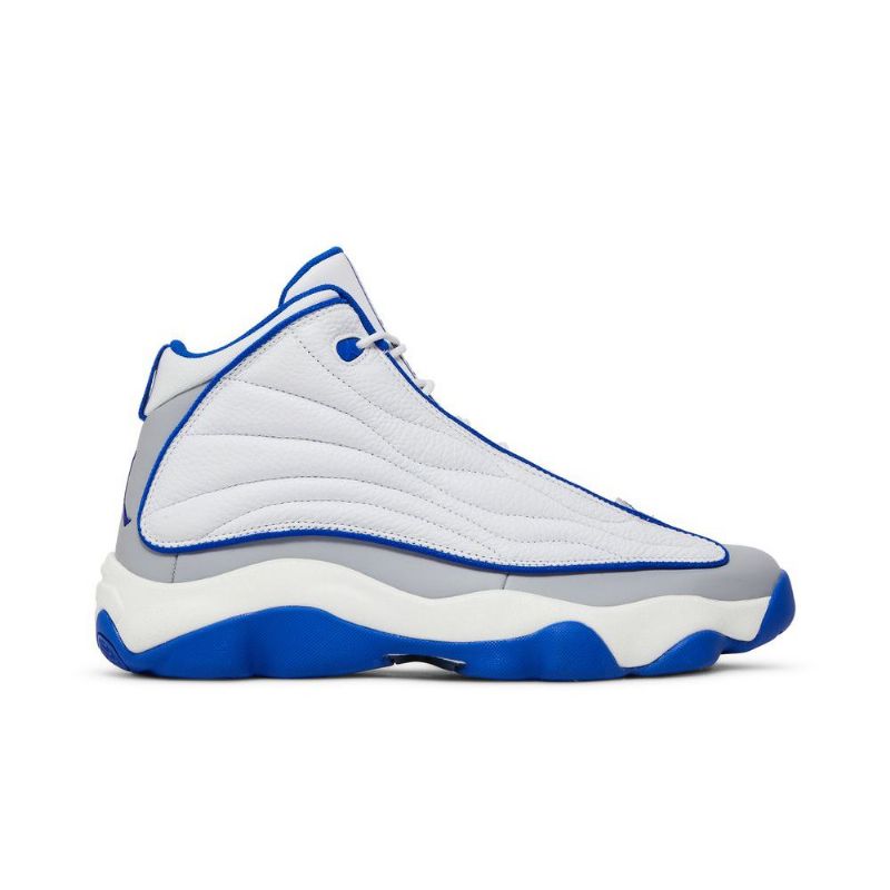 Air Jordan Pro Vahvat Valkoiset Siniharmaat Miesten Kengät