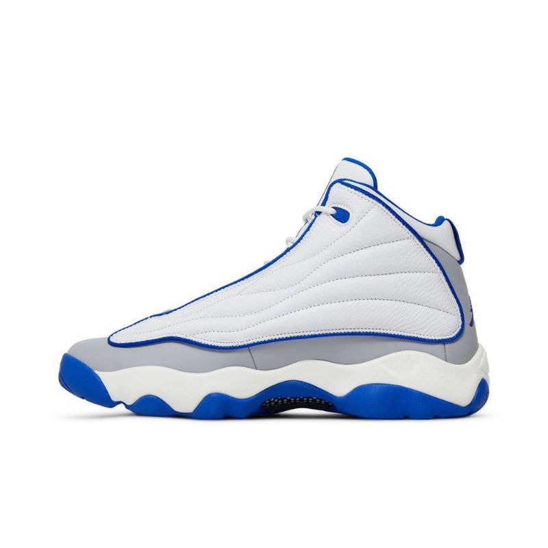 Air Jordan Pro Vahvat Valkoiset Siniharmaat Miesten Kengät
