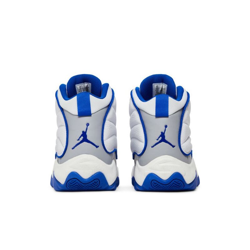 Air Jordan Pro Vahvat Valkoiset Siniharmaat Miesten Kengät