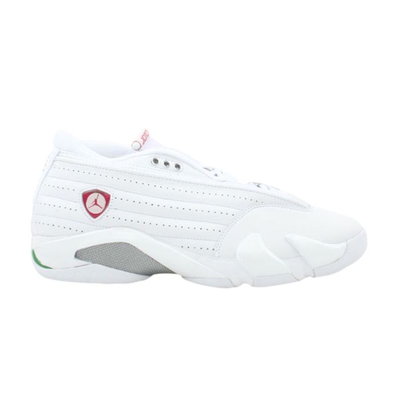 Air Jordan 14 Retro Matala Valkoinen Punainen Vihreä Naisten Kengät