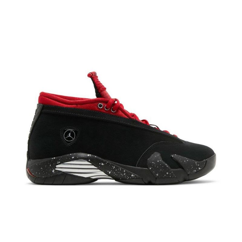 Air Jordan 14 Retro Matalat Mustat Punaiset Naisten Kengät
