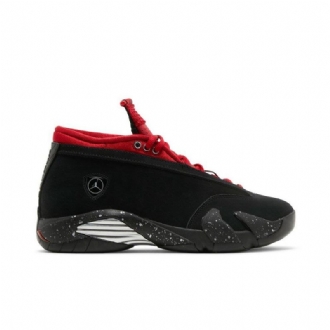 Air Jordan 14 Retro Matalat Mustat Punaiset Naisten Kengät