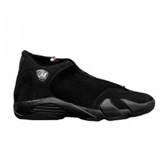 Air Jordan 14 Retro Mustat Vaaleanpunaiset Naisten Kengät