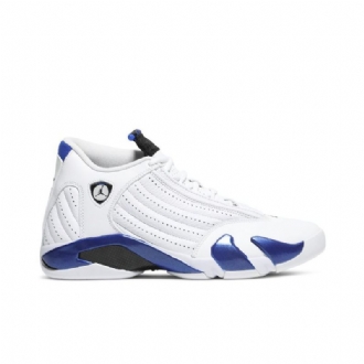Air Jordan 14 Retro Valkoinen Sininen Musta Miesten Kengät
