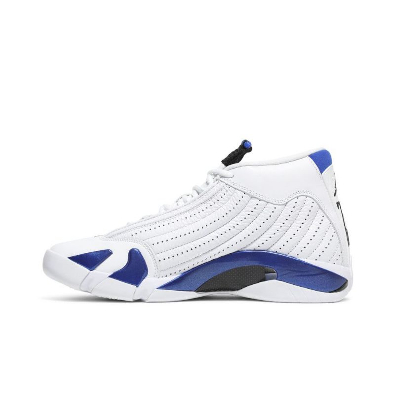 Air Jordan 14 Retro Valkoinen Sininen Musta Miesten Kengät