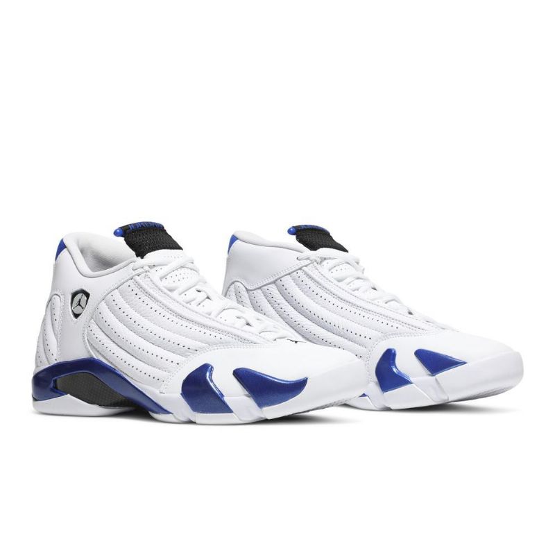Air Jordan 14 Retro Valkoinen Sininen Musta Miesten Kengät