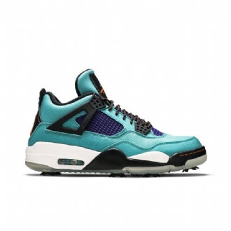 Air Jordan 4 Golf Nrg Valkoinen Turkoosi Sininen Musta Miesten Kengät