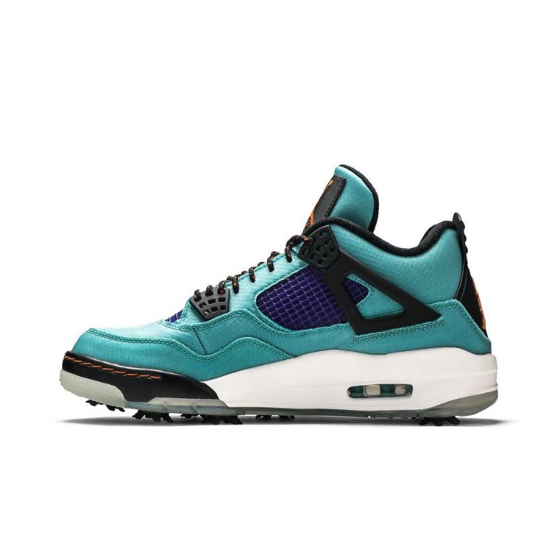 Air Jordan 4 Golf Nrg Valkoinen Turkoosi Sininen Musta Miesten Kengät