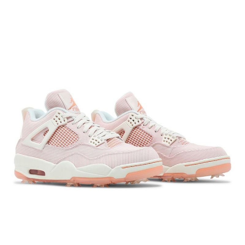 Air Jordan 4 Golf Nrg Valkoiset Vaaleanpunaiset Miesten Kengät