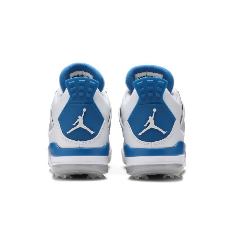 Air Jordan 4 Golf Valkoinen Harmaa Sininen Miesten Kengät